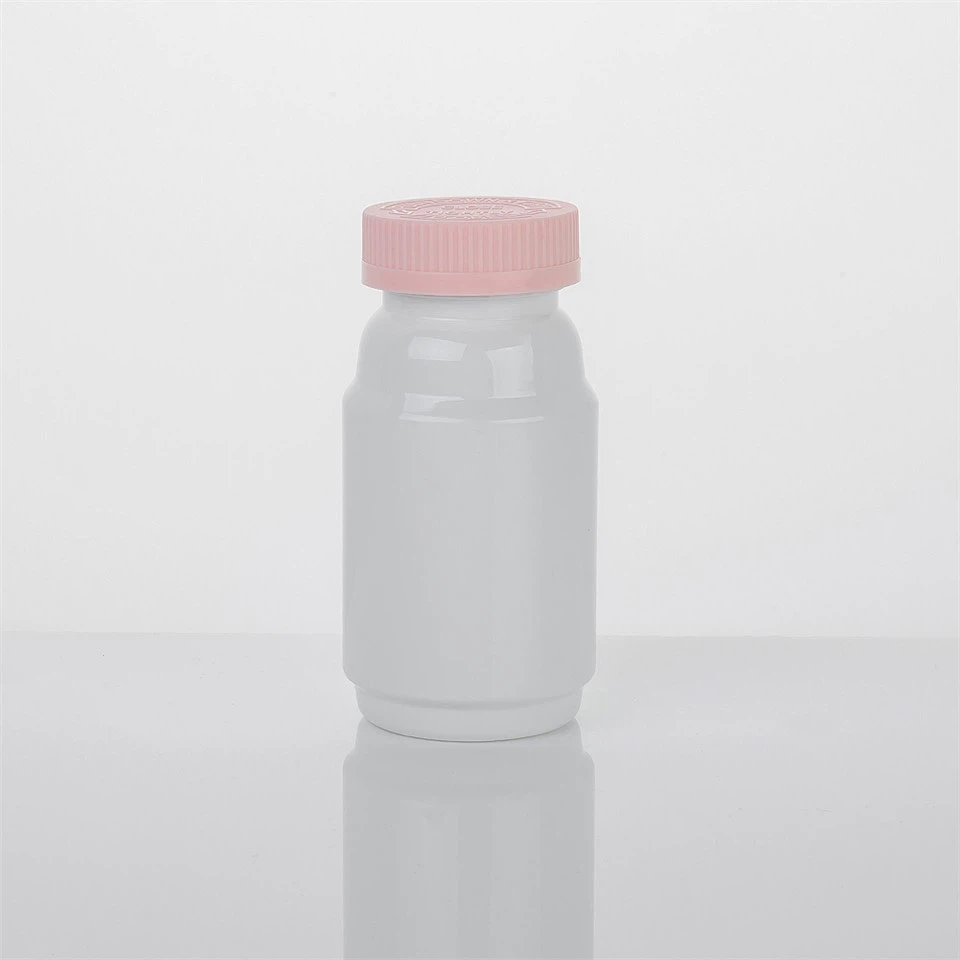 ビッグベリー ホワイト プラスチック カルシウム タブレット 詰め替えボトル